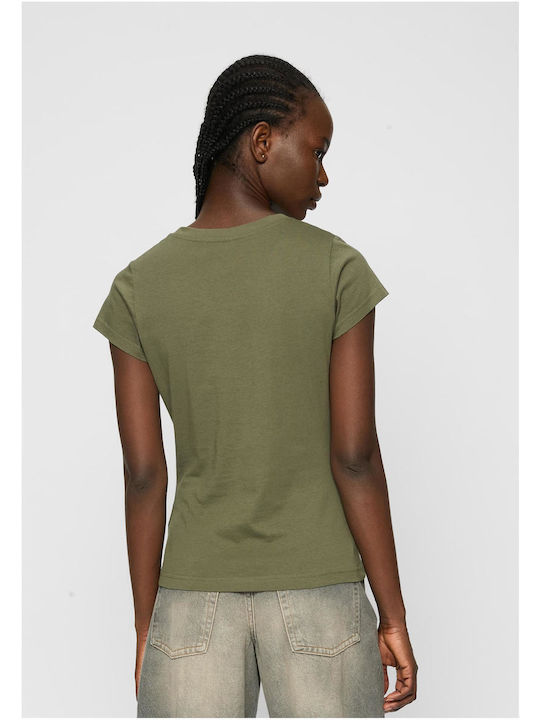 Damen T-Shirt Khaki