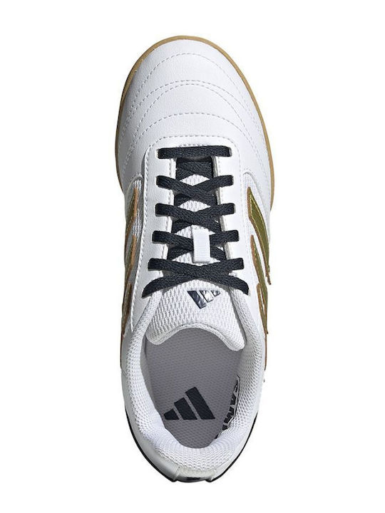 Super Sala 2 Kids Indoor Soccer Shoes White