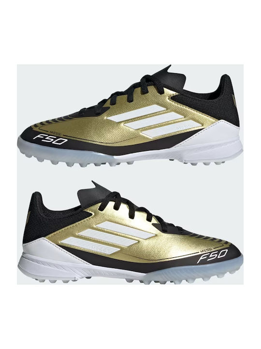 F50 League Kids Turf Soccer Shoes Gold