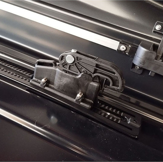 Auto Gs Car Roof Box with Double Opening and 480lt Capacity Black