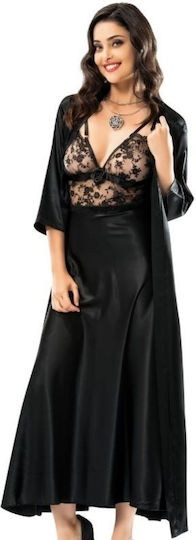 Moongirl 2080 Set Sexy cu Halat Black
