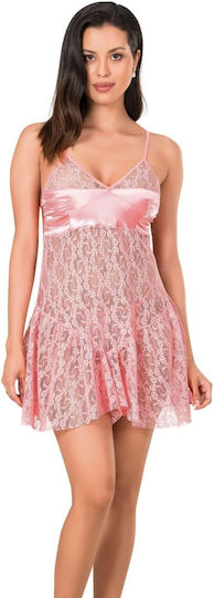 Moongirl Carla 281 Σετ Sexy Babydoll Set Babydoll & String Pink