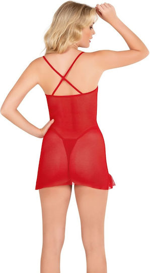 Moongirl Fire II 355 Комплект Секси бебешка нощница Red