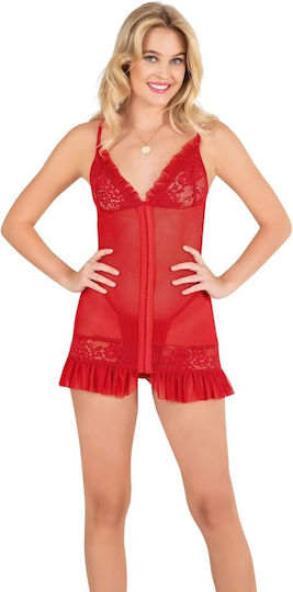 Moongirl Fire II 355 Комплект Секси бебешка нощница Red