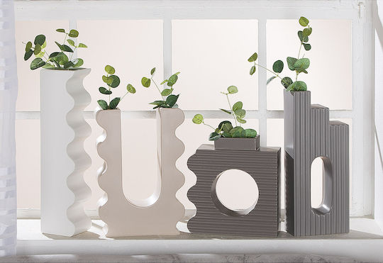 ArteLibre Βάζο Κεραμικό Λευκό Φ10xΥ41cm