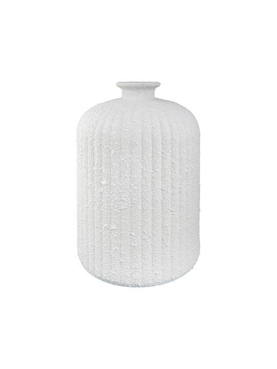 ArteLibre Decorative Vase White 15x15x23cm