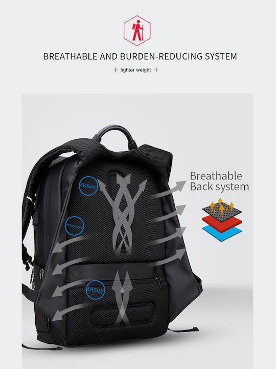 Mark Ryden MR7080X Wasserdichte Laptoptasche Für Laptop 15.6 Mit USB-Anschluss In Schwarz