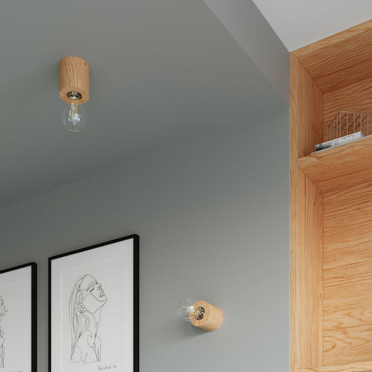 Sollux Salgado Classic Lamp Wall with Socket E27 Brown 10x13x13cm
