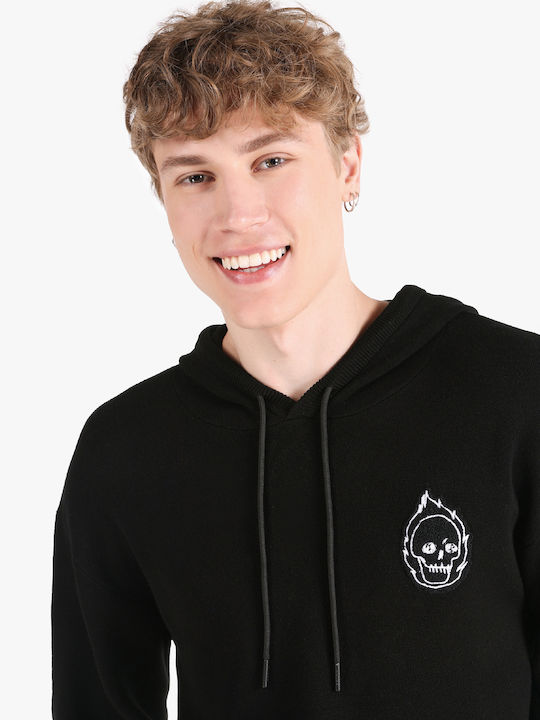 Sweatshirt with Hood Black