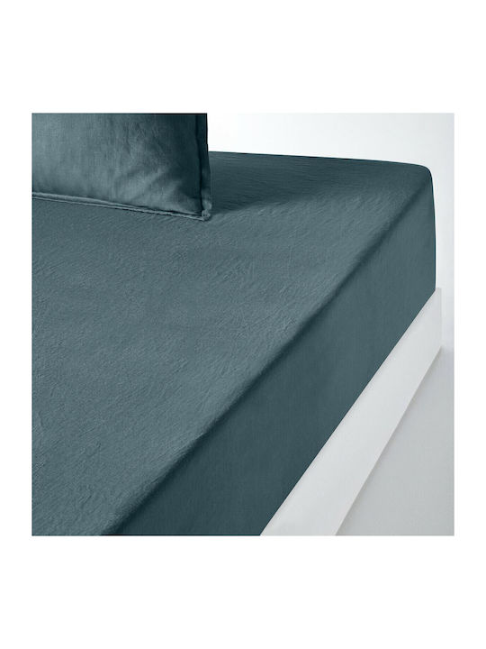 La Redoute Interieurs Bettlaken für Einzelbett mit Gummiband 90x190+35cm. Weiß