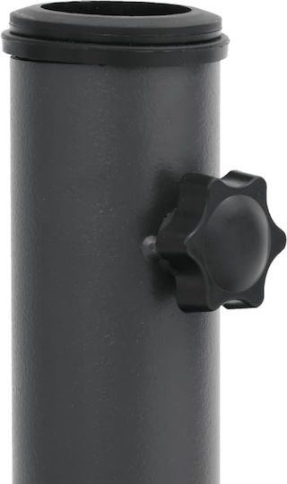 Vidaxl Umbrella Stand Pole Ø32 38 48 mm 15 kg Rectangular Grey