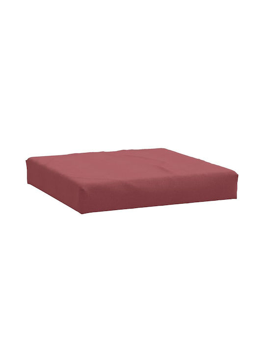 vidaXL Perna Scaunului De Grădină Cu Spătar Bordo 2 Buc 60x98 Cm
