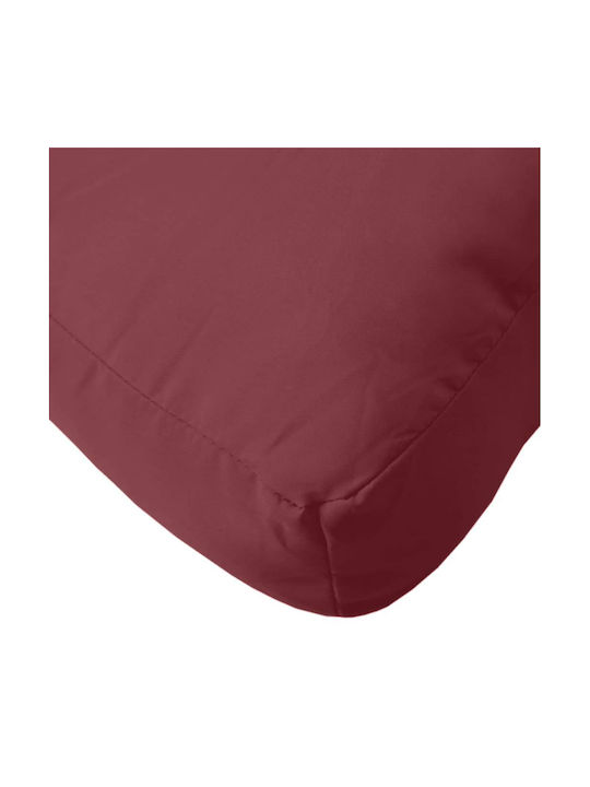 vidaXL Perna Scaunului De Grădină Cu Spătar Bordo 2 Buc 60x98 Cm