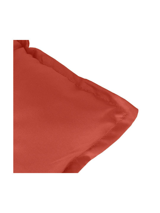 vidaXL Garden Chair Cushion with Backrest Red 2pcs 50x120cm