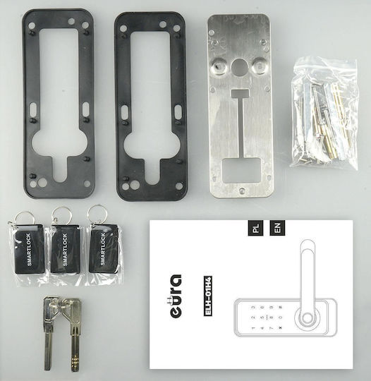 Eura Electronic Lock with RF Connectivity Silver