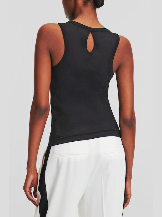 Karl Lagerfeld Women's Blouse Sleeveless Black