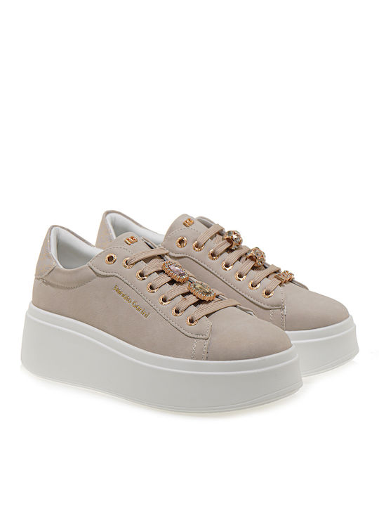 Renato Garini Damen Sneakers Off White / Lt Gold