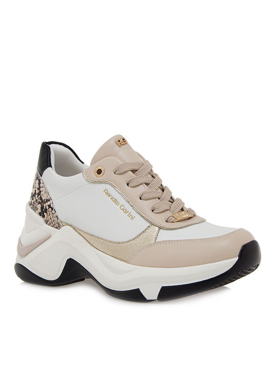 Renato Garini Wedges Damen Sneakers WHITE BEZ