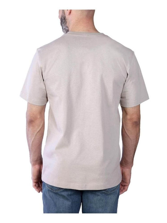 Carhartt T-shirt Bărbătesc cu Mânecă Scurtă Mink