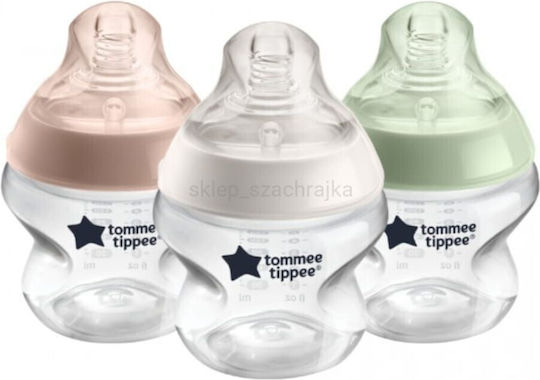 Tommee Tippee Plastic Baby Bottle Anti-Colic with Silicone Nipple for 0+, 0+ m, months 150ml 3pcs