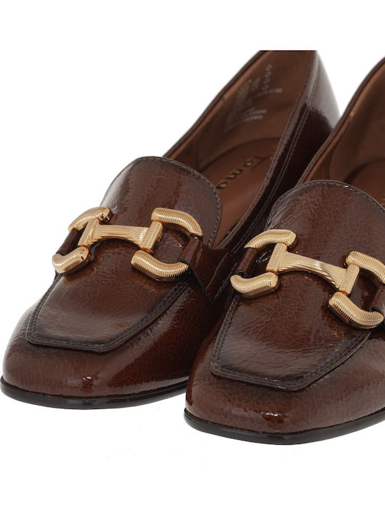 Women's Loafers in Tabac Brown Color