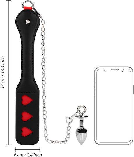 Shots Heart Paddle σε Μαύρο Χρώμα