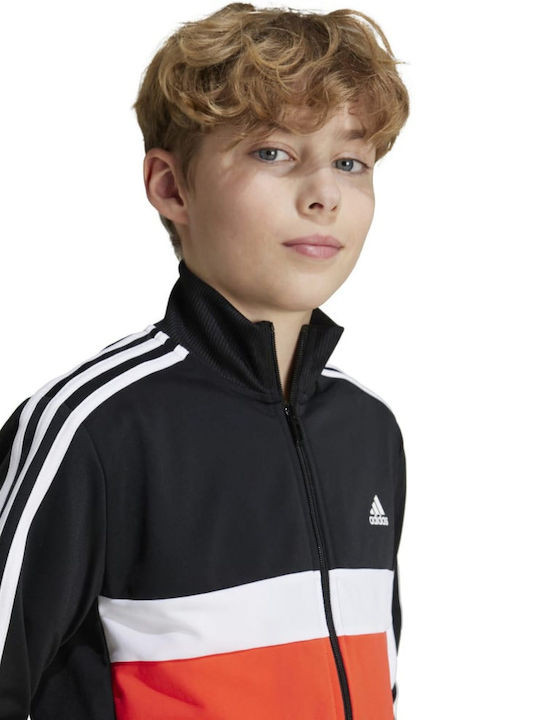 Kids Tracksuit Set With Jacket Black 3 Pieces Essentials