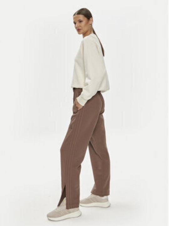 Adidas All Szn French Terry 3-stripes Women's Sweatpants Coffee