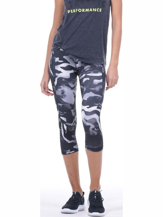 Body Action Frauen Capri Leggings Grey