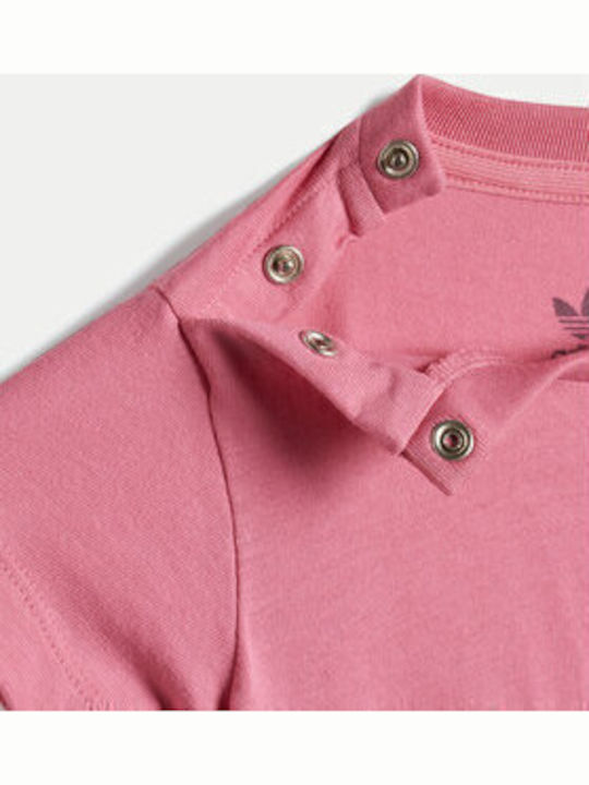 adidas Set Babystrampler Kurzärmelig Pink 2Stück