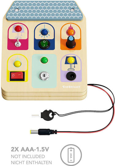 Top Bright Busy Board Switch Εκπαιδευτικό Παιχνίδι Μηχανικής για 3+ Ετών