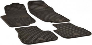 Umbrella Satz Vorder- und Hintermatten 4Stück aus Gummi für Peugeot 207 Ford Flex 2006-2012 Schwarz