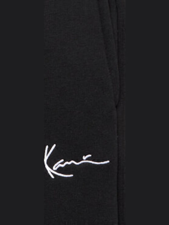 Signature Παντελόνι Φόρμας με Λάστιχο Μαύρο.