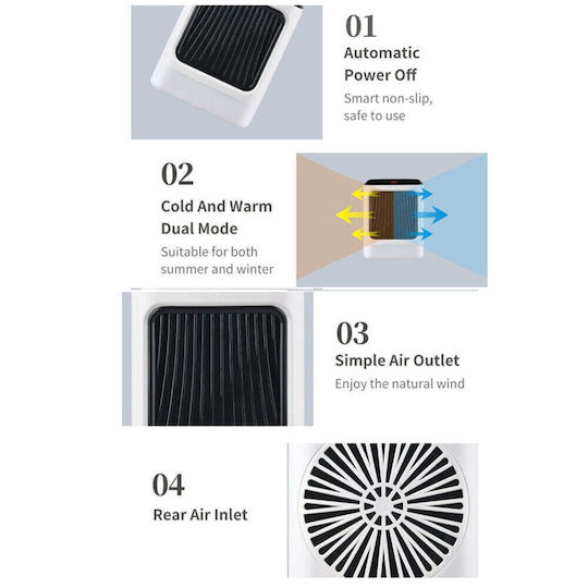 Mini Portable Heater Flippy Digital Display Smart Synchronization Colorful Night Light