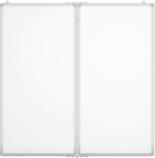 vidaXL Magnetic Hanging Dry Erase Board 100x100cm