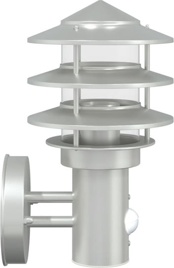 vidaXL Lumină de exterior montată pe perete E27 IP44 15.5x15.5x28εκ.