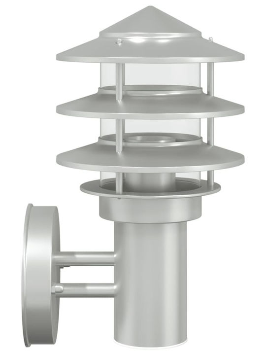 vidaXL Επιτοίχιο Εξωτερικό Φωτιστικό E27 IP44 15.5x15.5x28εκ.