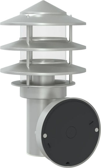 vidaXL Lumină de exterior montată pe perete E27 IP44 15.5x15.5x28εκ.
