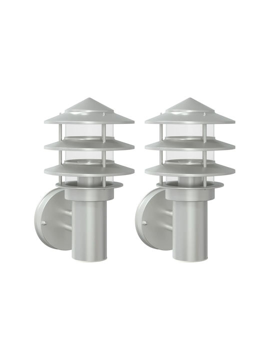 vidaXL Wall-Mounted Outdoor Light E27 IP44 15.5x15.5x28εκ.