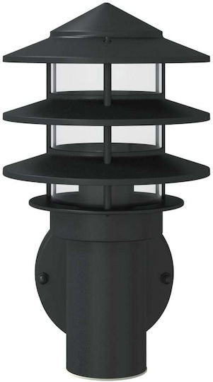 vidaXL Lumină de exterior montată pe perete E27 IP44 15.5x15.5x28εκ.