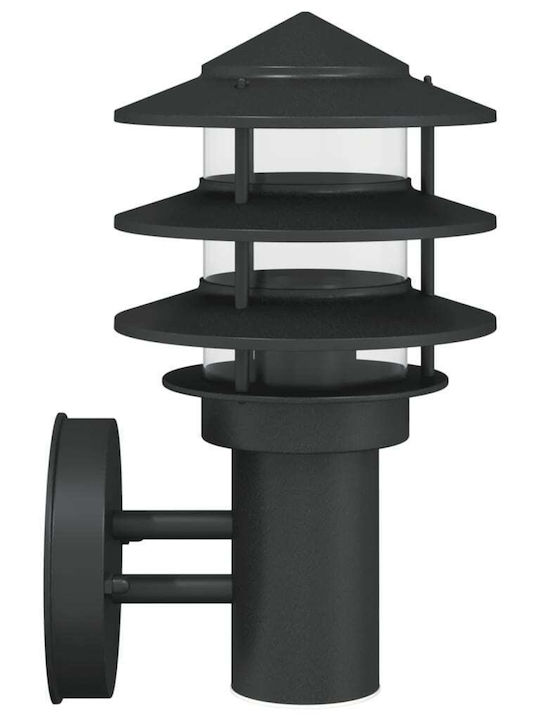 vidaXL Επιτοίχιο Εξωτερικό Φωτιστικό E27 IP44 15.5x15.5x28εκ.