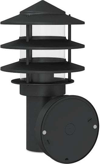 vidaXL Lumină de exterior montată pe perete E27 IP44 15.5x15.5x28εκ.