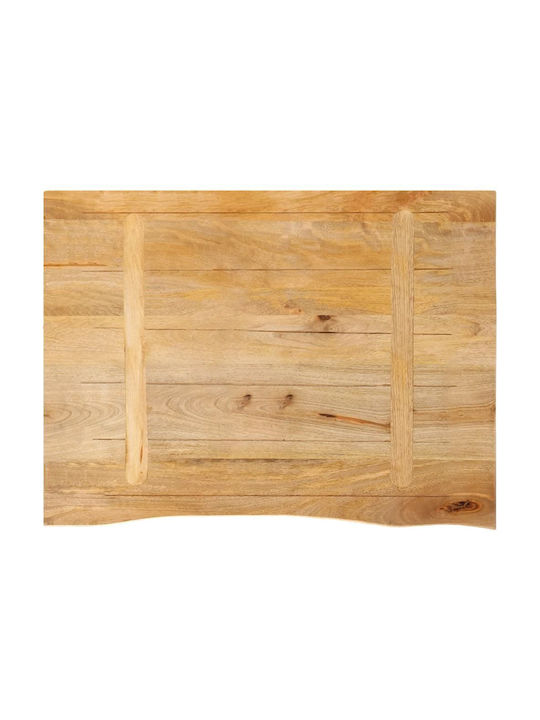 vidaXL Rechteckig Tischoberfläche aus Massivholz Brown 70x60x2.5cm 370451 1Stück