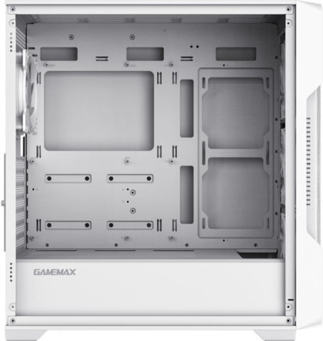 GameMax Siege Gaming Voller Turm Computergehäuse mit RGB-Beleuchtung Weiß