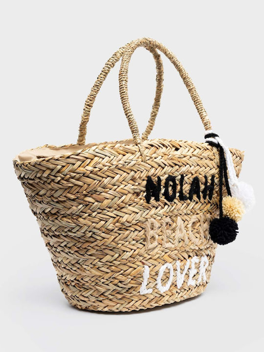 Nolah Stroh Strandtasche Braun