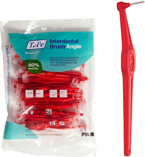 TePe Angle Interdental Brushes Red 25pcs