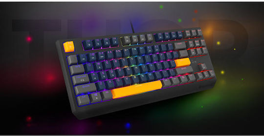 Genesis Thor 230 TKL Gaming Μηχανικό Πληκτρολόγιο Tenkeyless με Outemu Panda διακόπτες και RGB φωτισμό (Αγγλικό US) Naval Blue Positive