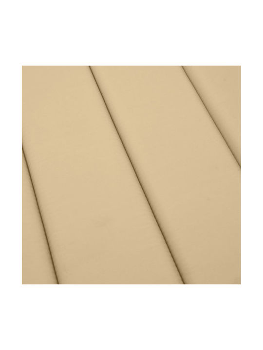 vidaXL Sunbed Cushion with Backrest Beige Melange 70x200cm