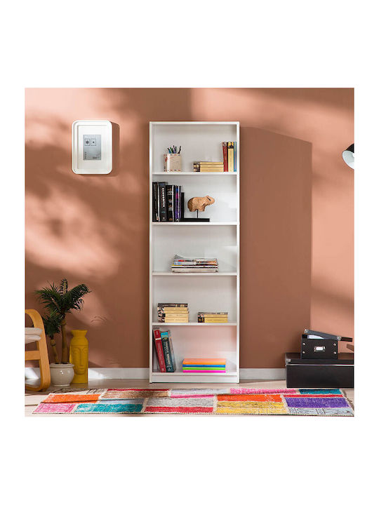 Βιβλιοθήκη Max Λευκό 58x23x170εκ.
