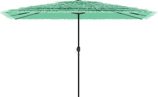 Runder Metall-Garten- und Terrassen-Sonnenschirm Grüne F2.48xY2.48m